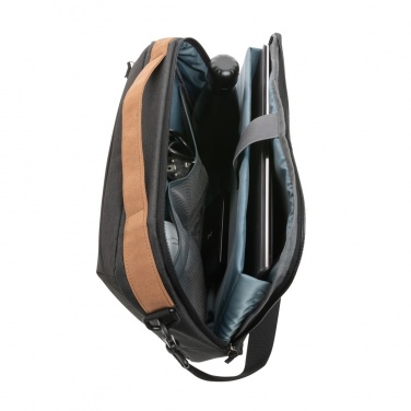 Logotrade firminės dovanos nuotrauka: Impact AWARE™ 300D dviejų spalvų prabangus 15,6 colių nešiojamojo kompiuterio krepšys