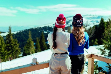 Logotrade reklaminiai produktai nuotrauka: Kalėdinė megzta beanie LED