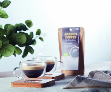 Logotrade dovana nuotrauka: Dviejų sienelių espreso kavos rinkinys