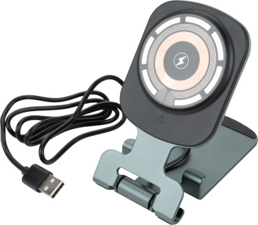 Logotrade reklaminiai produktai nuotrauka: Telefono laikiklis su belaidžiu įkrovikliu