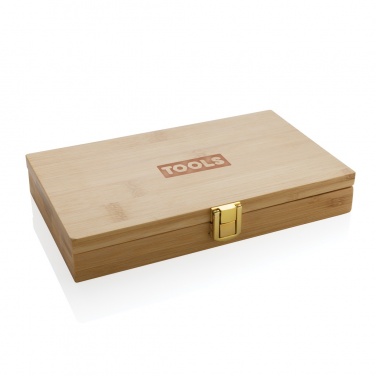 Logotrade biznesa dāvanas foto: Carvine 21 gab bambusa instrumentu komplekts