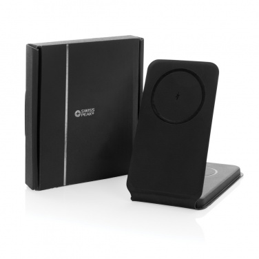 Logotrade korporatīvās dāvanas foto: Swiss Peak RCS rPU 15W 3-in-1 magnētiskais bezvadu lādētājs