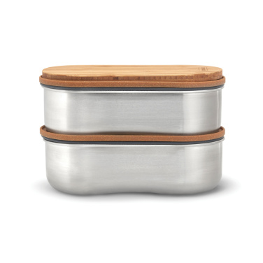 Logotrade Ideja dāvanas foto: Black+Blum nerūsējošā tērauda dubultā Bento kaste