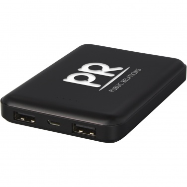 Лого трейд pекламные продукты фото: Gleam Ультратонкое портативное зарядное устройство с подсветкой емкостью 5000 мАч