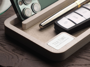 Логотрейд pекламные cувениры картинка: Деревянный настольный органайзер 1818121