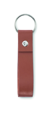 Лого трейд pекламные подарки фото: PU loop key ring