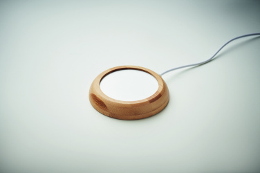 Логотрейд pекламные продукты картинка: Bamboo mug warmer with USB