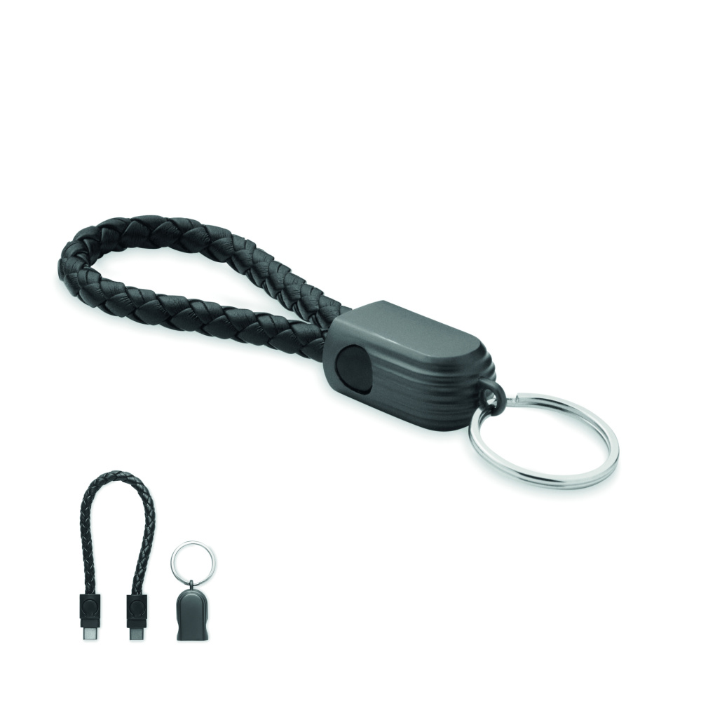 Логотрейд pекламные продукты картинка: Key ring loop cable type-C