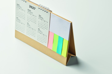 Лого трейд бизнес-подарки фото: Desk calendar with memo pad