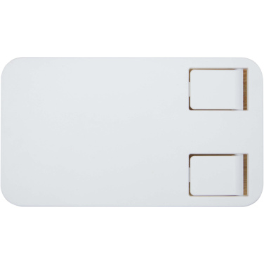 Логотрейд pекламные cувениры картинка: Alfirk складная настольная подставка для телефона из переработанного пластика с бамбуковыми деталями