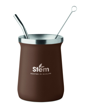 Логотрейд pекламные подарки картинка: Yerba mate tea cup