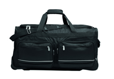 Лого трейд бизнес-подарки фото: Duffle bag trolley 600D RPET