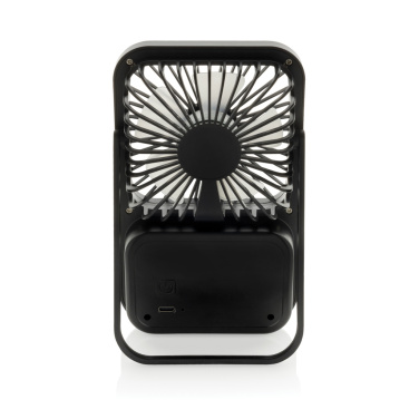 Логотрейд бизнес-подарки картинка: Настольный вентилятор Aervina RCS из переработанного пластика с возможностью подзарядки
