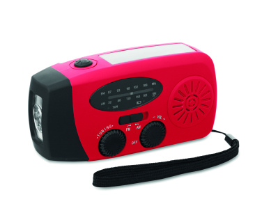Лого трейд pекламные подарки фото: Portable radio SOS with LED torch