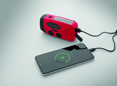 Лого трейд pекламные cувениры фото: Portable radio SOS with LED torch