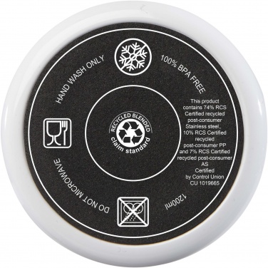 Logotrade profilreklam bild: Melbourne RCS-certifierad mugg med sugrör, 1 200 ml