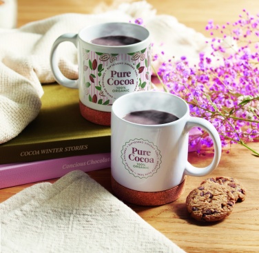 Logotrade kampanjprodukter bild: Mugg med korkfot 280 ml