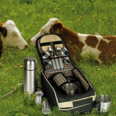 Logotrade profilprodukter bild: Lyxig picknickryggsäck med kylväska GEORGIA