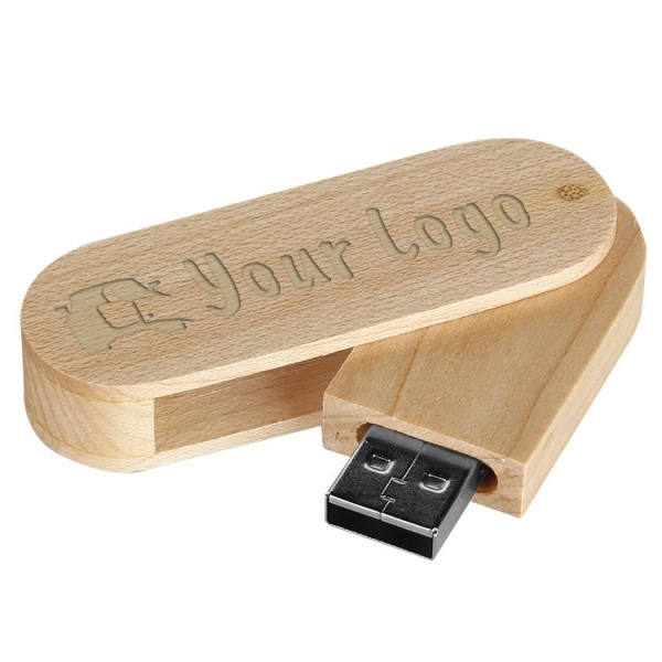 Logotrade presentreklam bild: USB-minne i trä