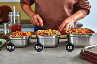 Logotrade profilreklam bild: Black+Blum Matlådeset i Rostfritt Stål – 3 delar