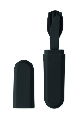 Logotrade presentreklam bild: Bestickset och fodral i PLA