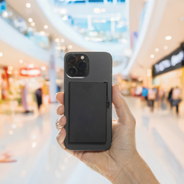 Logotrade reklamprodukter bild: Standard aluminium RFID magnetiskt kortfodral för mobil